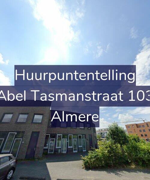 Foto gevel Huurpuntentelling voor Abel Tasmanstraat 103, Almere