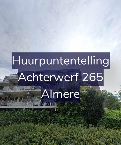 Foto gevel Huurpuntentelling voor Achterwerf 265, Almere