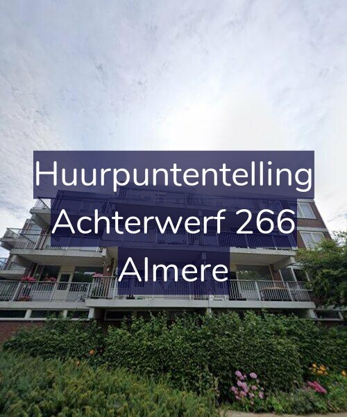 Foto gevel Huurpuntentelling voor Achterwerf 266, Almere