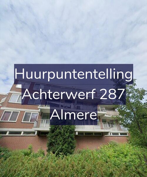 Foto gevel Huurpuntentelling voor Achterwerf 287, Almere