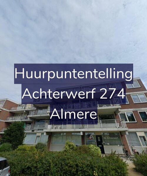 Foto gevel Huurpuntentelling voor Achterwerf 274, Almere