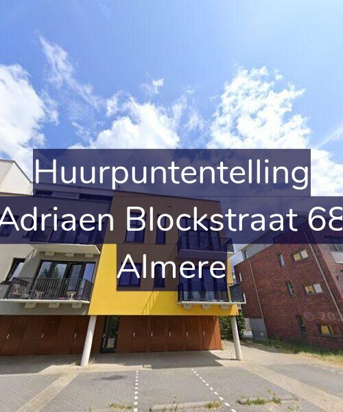 Foto gevel Huurpuntentelling voor Adriaen Blockstraat 68, Almere
