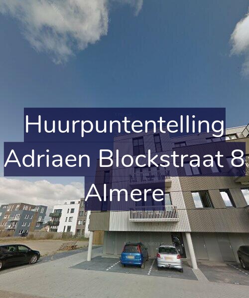 Foto gevel Huurpuntentelling voor Adriaen Blockstraat 8, Almere
