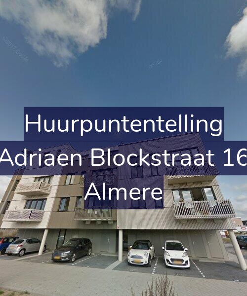 Foto gevel Huurpuntentelling voor Adriaen Blockstraat 16, Almere