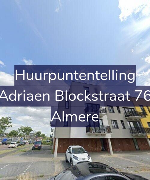 Foto gevel Huurpuntentelling voor Adriaen Blockstraat 76, Almere