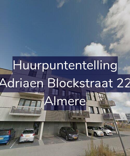 Foto gevel Huurpuntentelling voor Adriaen Blockstraat 22, Almere