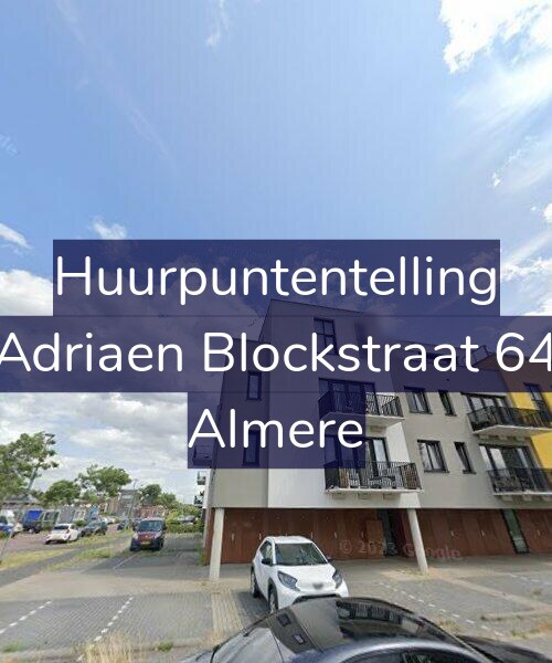 Foto gevel Huurpuntentelling voor Adriaen Blockstraat 64, Almere