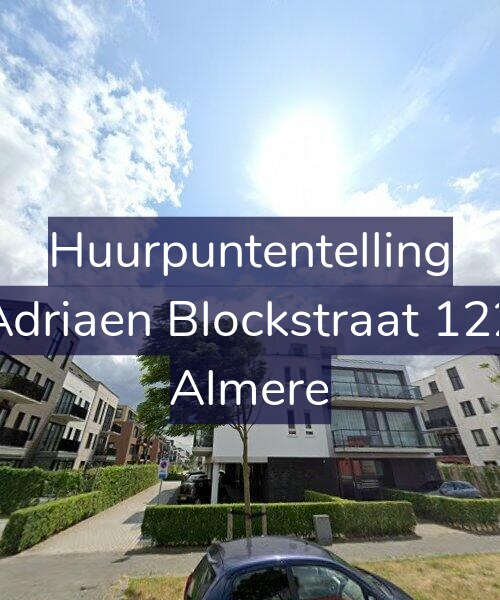 Foto gevel Huurpuntentelling voor Adriaen Blockstraat 122, Almere
