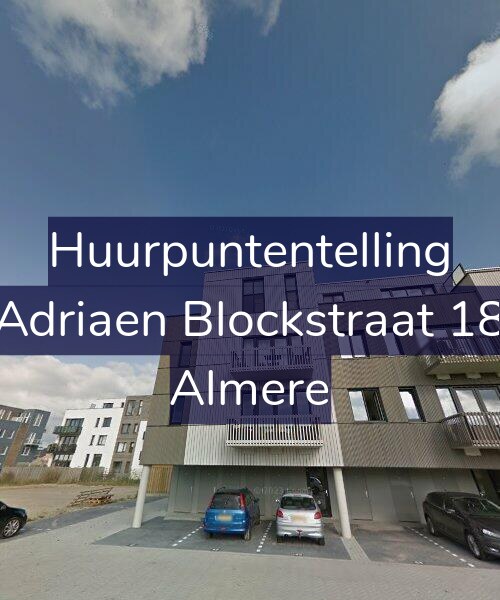 Foto gevel Huurpuntentelling voor Adriaen Blockstraat 18, Almere