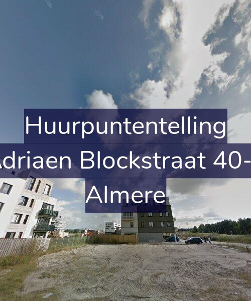Foto gevel Huurpuntentelling voor Adriaen Blockstraat 40-F, Almere