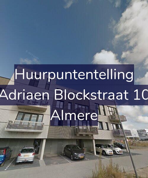 Foto gevel Huurpuntentelling voor Adriaen Blockstraat 10, Almere