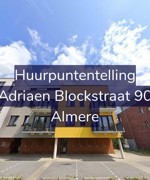 Foto gevel Huurpuntentelling voor Adriaen Blockstraat 90, Almere