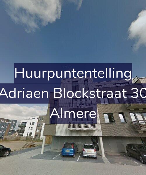 Foto gevel Huurpuntentelling voor Adriaen Blockstraat 30, Almere