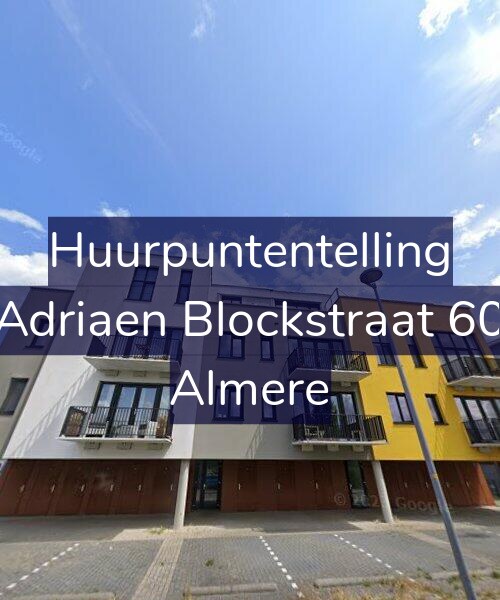 Foto gevel Huurpuntentelling voor Adriaen Blockstraat 60, Almere