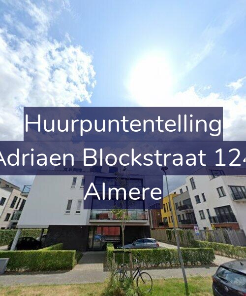 Foto gevel Huurpuntentelling voor Adriaen Blockstraat 124, Almere