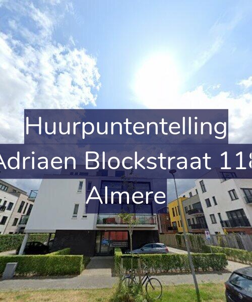 Foto gevel Huurpuntentelling voor Adriaen Blockstraat 118, Almere
