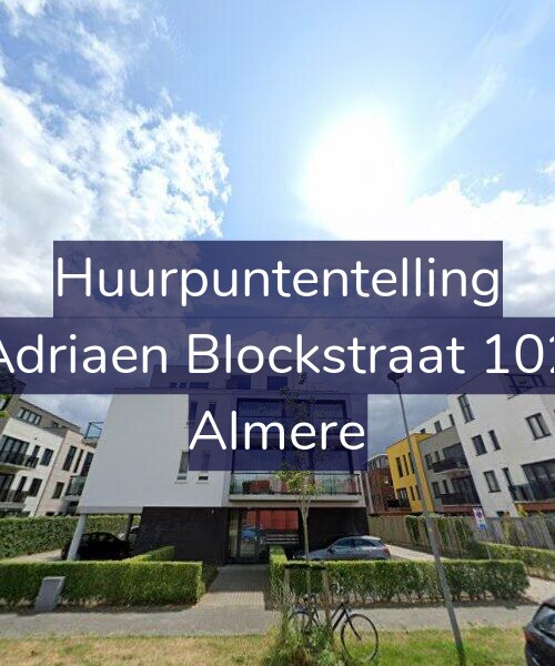 Foto gevel Huurpuntentelling voor Adriaen Blockstraat 102, Almere