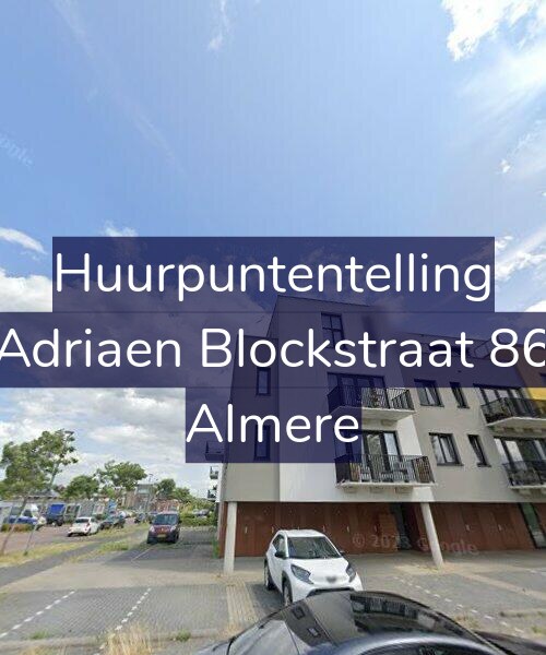 Foto gevel Huurpuntentelling voor Adriaen Blockstraat 86, Almere