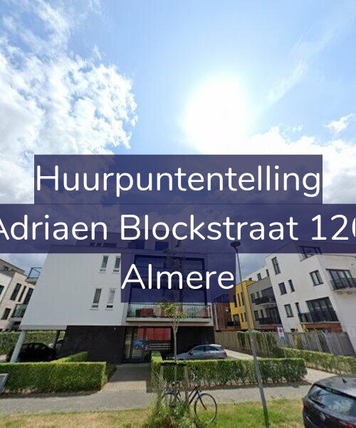 Foto gevel Huurpuntentelling voor Adriaen Blockstraat 126, Almere
