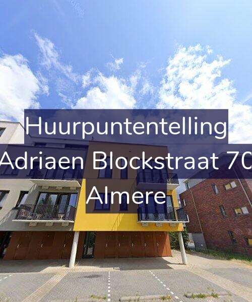 Foto gevel Huurpuntentelling voor Adriaen Blockstraat 70, Almere