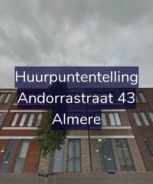 Foto gevel Huurpuntentelling voor Andorrastraat 43, Almere