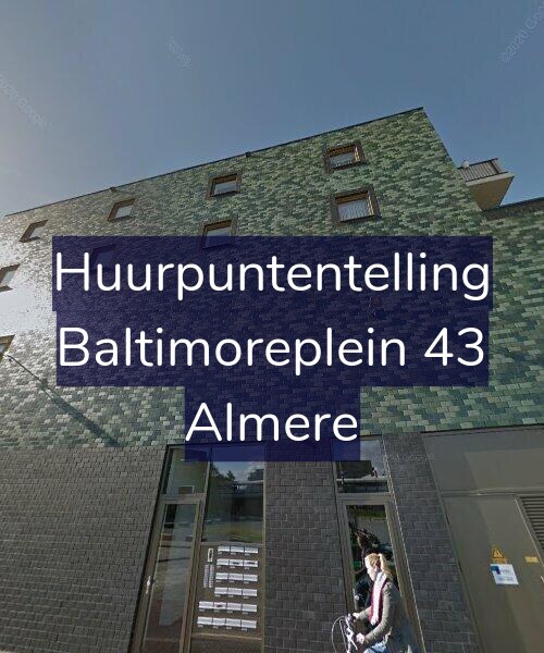 Foto gevel Huurpuntentelling voor Baltimoreplein 43, Almere