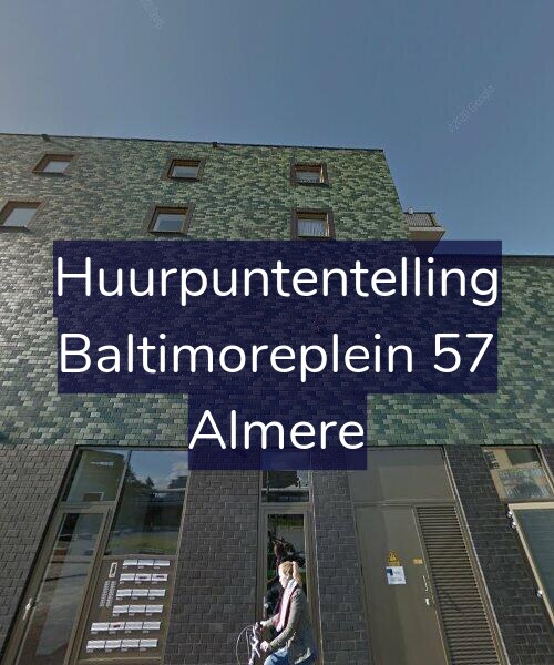 Foto gevel Huurpuntentelling voor Baltimoreplein 57, Almere