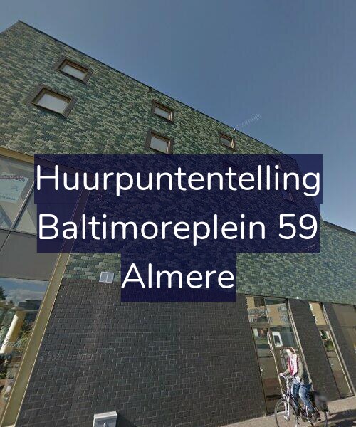 Foto gevel Huurpuntentelling voor Baltimoreplein 59, Almere