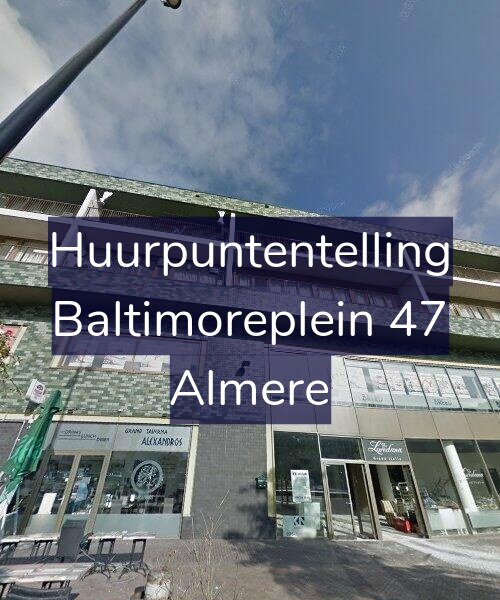 Foto gevel Huurpuntentelling voor Baltimoreplein 47, Almere