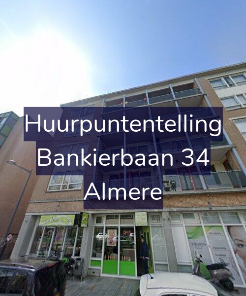 Foto gevel Huurpuntentelling voor Bankierbaan 34, Almere