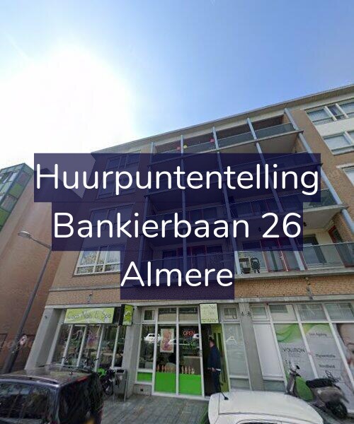 Foto gevel Huurpuntentelling voor Bankierbaan 26, Almere