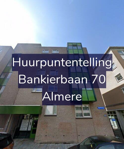 Foto gevel Huurpuntentelling voor Bankierbaan 70, Almere