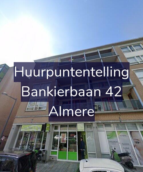 Foto gevel Huurpuntentelling voor Bankierbaan 42, Almere