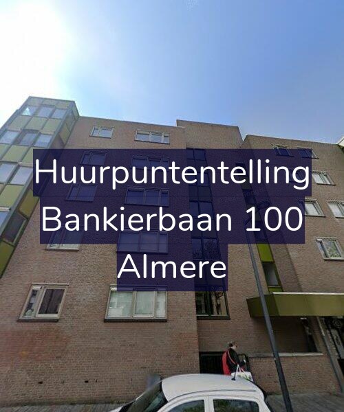 Foto gevel Huurpuntentelling voor Bankierbaan 100, Almere