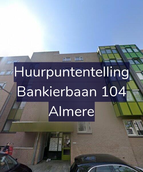 Foto gevel Huurpuntentelling voor Bankierbaan 104, Almere