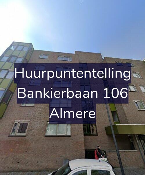 Foto gevel Huurpuntentelling voor Bankierbaan 106, Almere