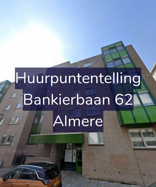 Foto gevel Huurpuntentelling voor Bankierbaan 62, Almere