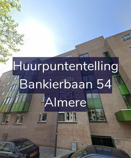 Foto gevel Huurpuntentelling voor Bankierbaan 54, Almere