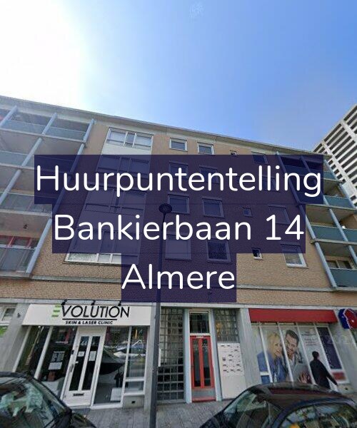 Foto gevel Huurpuntentelling voor Bankierbaan 14, Almere
