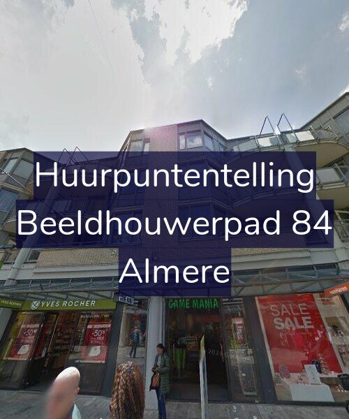 Foto gevel Huurpuntentelling voor Beeldhouwerpad 84, Almere