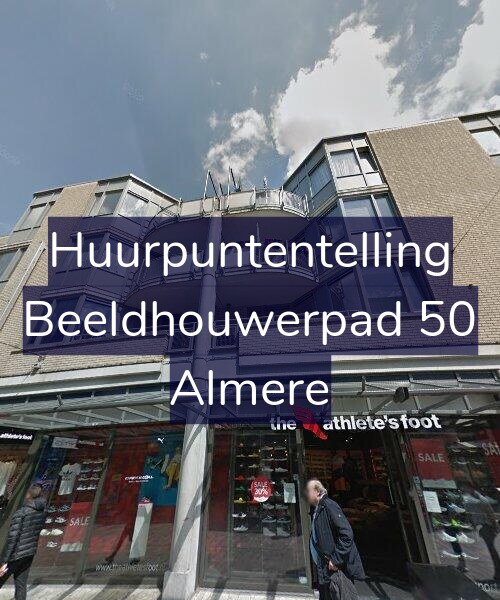 Foto gevel Huurpuntentelling voor Beeldhouwerpad 50, Almere