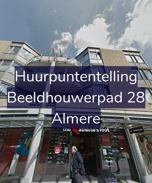 Foto gevel Huurpuntentelling voor Beeldhouwerpad 28, Almere