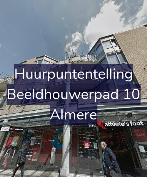 Foto gevel Huurpuntentelling voor Beeldhouwerpad 10, Almere