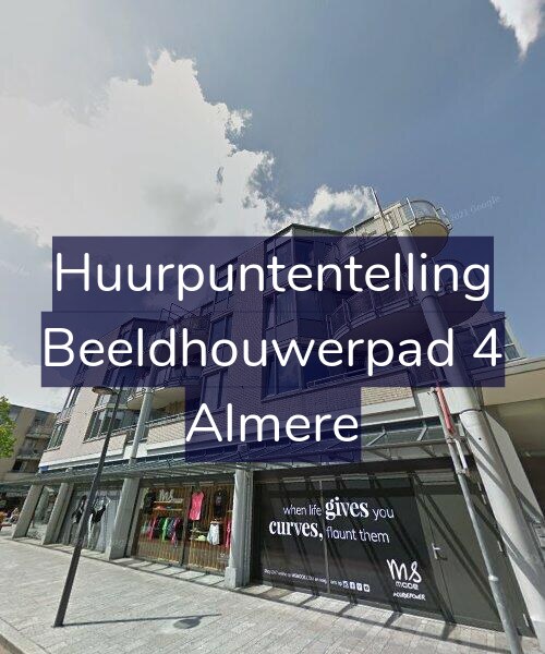 Foto gevel Huurpuntentelling voor Beeldhouwerpad 4, Almere