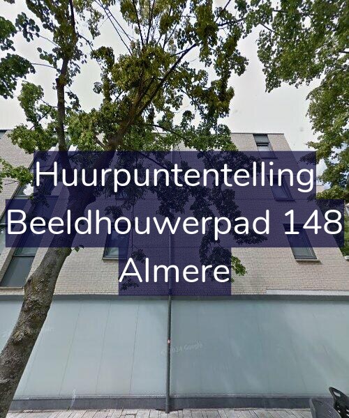 Foto gevel Huurpuntentelling voor Beeldhouwerpad 148, Almere