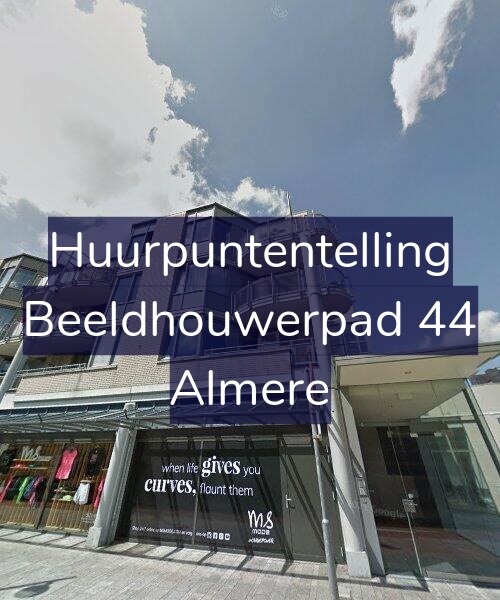 Foto gevel Huurpuntentelling voor Beeldhouwerpad 44, Almere