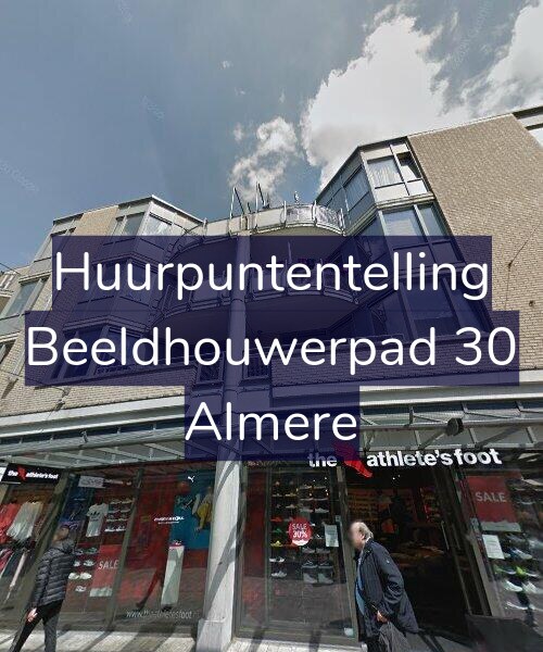 Foto gevel Huurpuntentelling voor Beeldhouwerpad 30, Almere