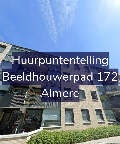 Foto gevel Huurpuntentelling voor Beeldhouwerpad 172, Almere