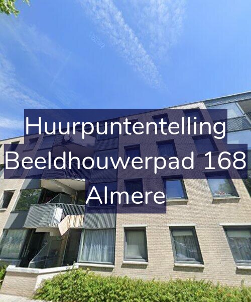 Foto gevel Huurpuntentelling voor Beeldhouwerpad 168, Almere