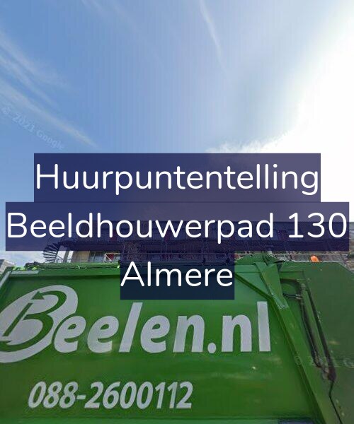 Foto gevel Huurpuntentelling voor Beeldhouwerpad 130, Almere